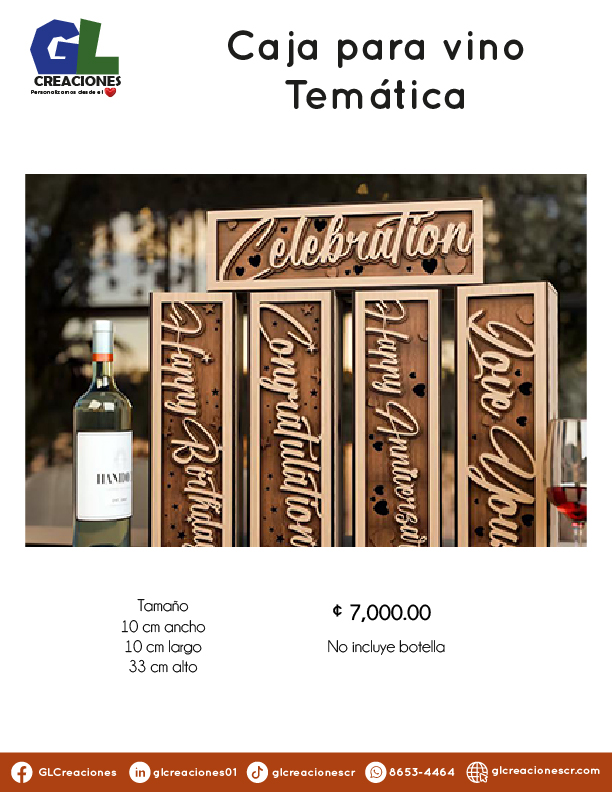 Cajas y soportes licores