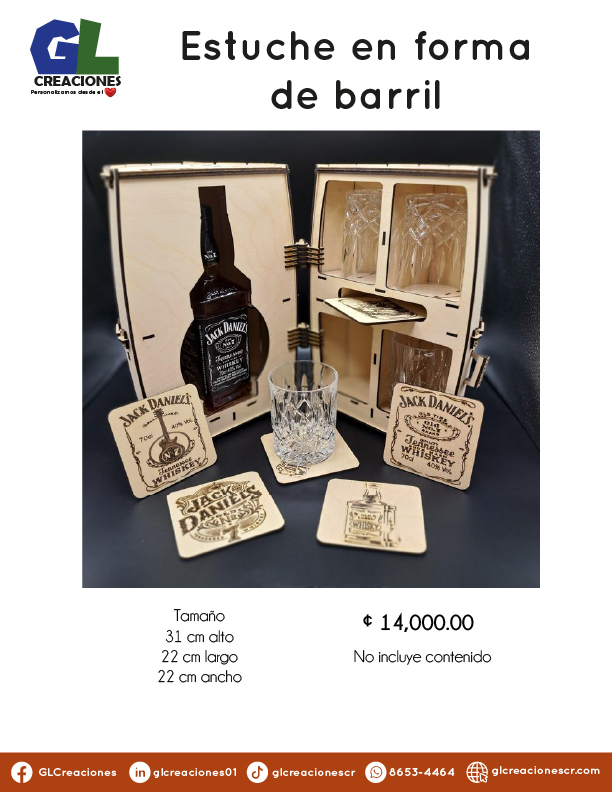 Cajas y soportes licores